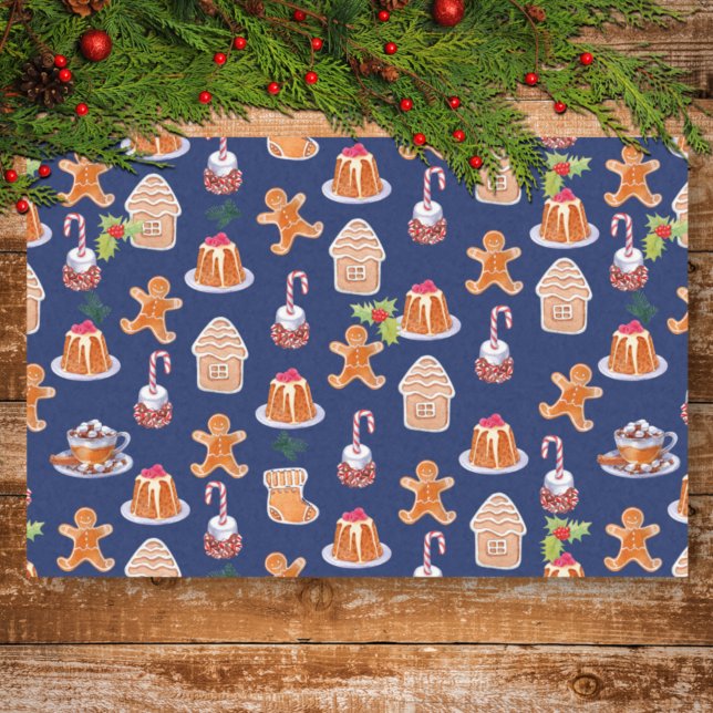 Mousseline Desserts de Noël Papier Tissu (Créateur téléchargé)