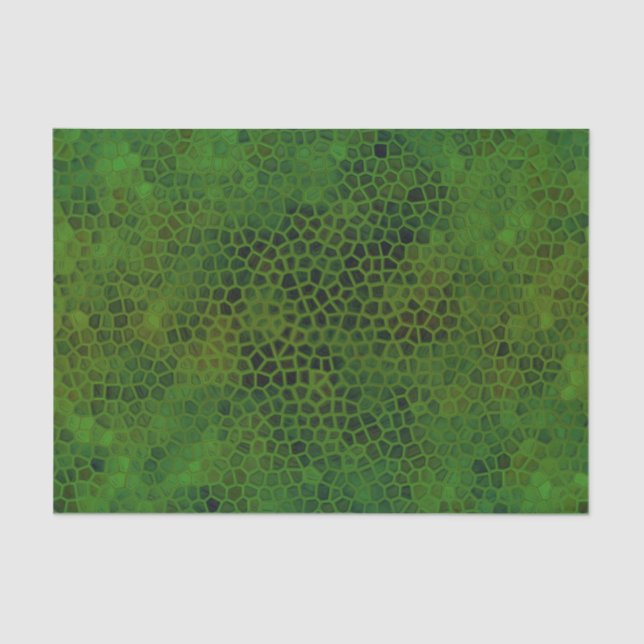 Mousseline Dinosaure Vert Masquer le papier de tissus (Recto)