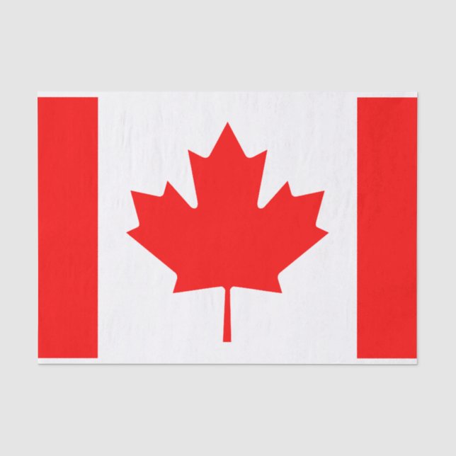 Mousseline Drapeau canadien do-it-yourself papier d'emballage (Recto)
