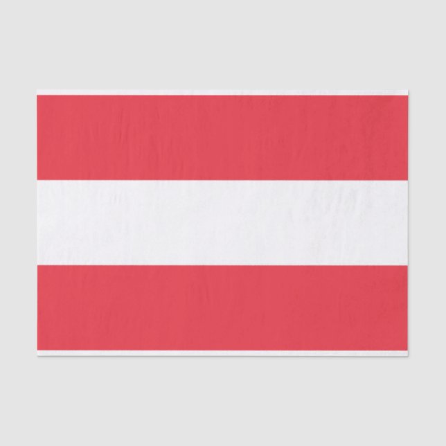 Mousseline Drapeau de l'Autriche Papier Tissu (Recto)
