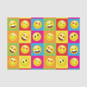 Mousseline Drôle Happy Emoji Smilie face aux enfants papier d