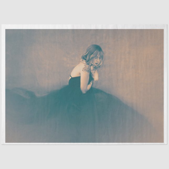 Mousseline Élégance - Papier Tissu Découpage (Recto)