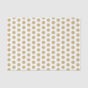 Mousseline Élégant Gold Snowflake Holiday Tissu Papier