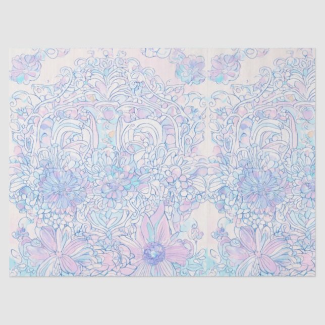 Mousseline Ensemble de papier de fond de fond enchaîné (Recto)