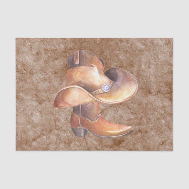 Mousseline Ensemble de papier de tissus (2) Boot et Casquette (Recto)