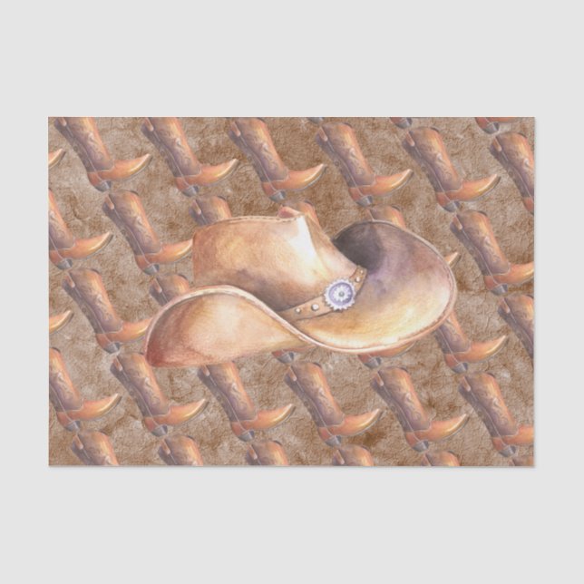 Mousseline Ensemble de papier de tissus (2) Bottes et Casquet (Recto)