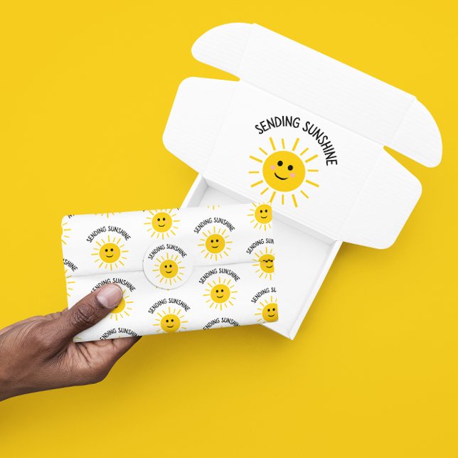 Mousseline Envoi de papier Tissu Sunshine (Send some sunshine with this cute sun tissue paper! Matching collection available! )