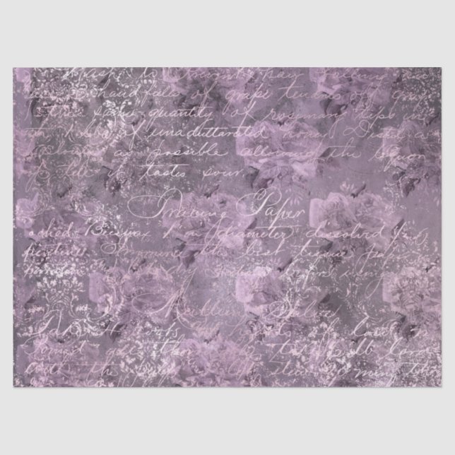 Mousseline Ephemera Lavendar Papier Series Design 20 (Recto)