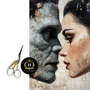 Mousseline Épouse de Frankenstein Découpage papier de tissus