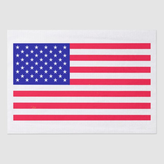 Mousseline États-Unis États-Unis Drapeau papier (Recto)