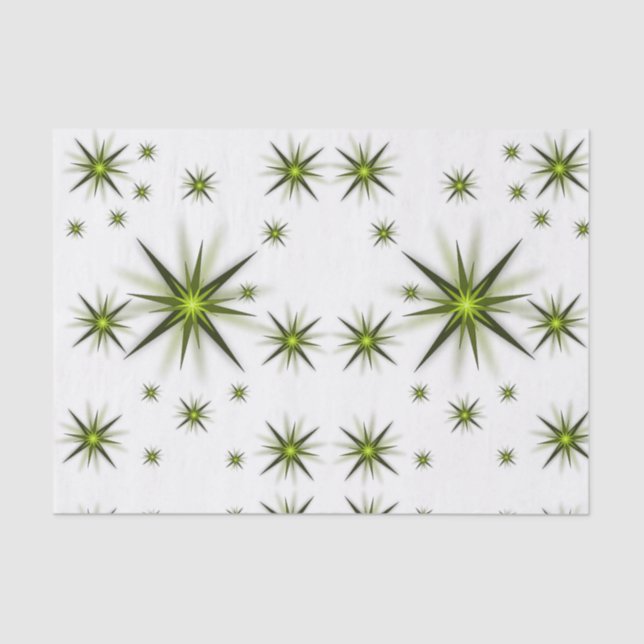 Mousseline Étoiles de papier de tissu décoratif (Recto)