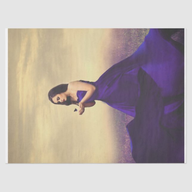 Mousseline Fente de terrain de lavande - Papier de papier de  (Recto)