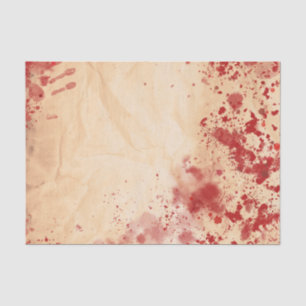 Mousseline Fête gothique de papier Halloween vintage sanglant