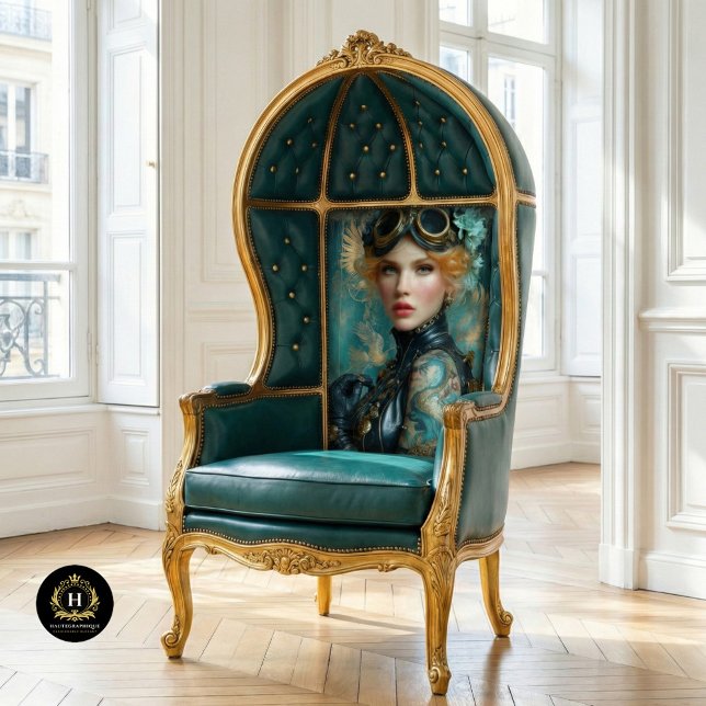 Mousseline Fille Steampunk Tatouage de Dragon Papier Découpag (Créateur téléchargé)