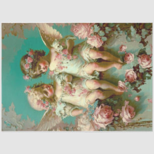 Mousseline Filles gigantesques cherubs Tissu Papier