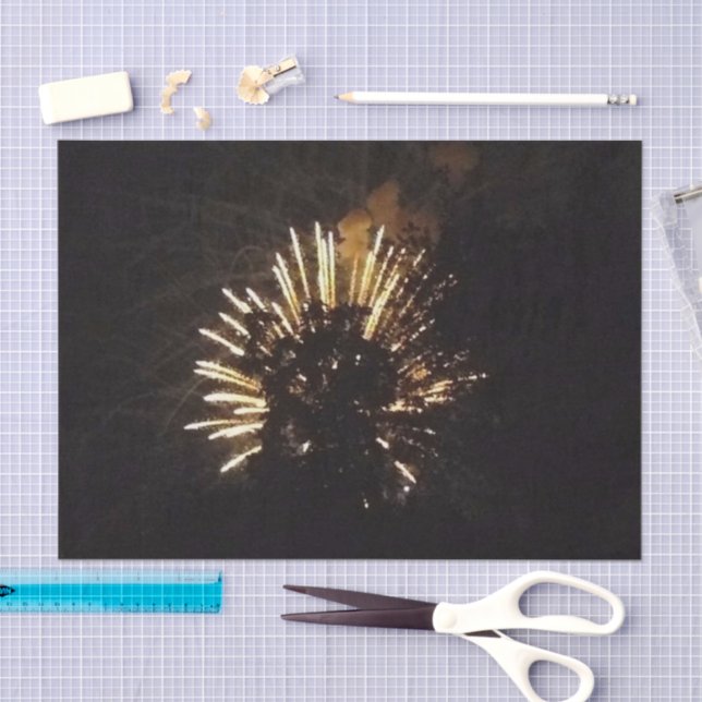Mousseline Fireworks 10 papier de tissu (Artisanat)