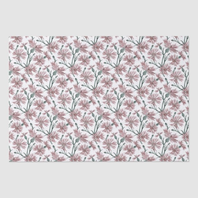 Mousseline Fleurs de Cornouailles (Toscane) - Papier Tissu (Recto)