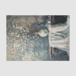 Mousseline Fleurs romantiques de nature morte sur papier de s