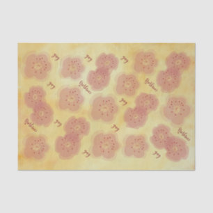 Mousseline Flore en rose N Golds Papier de tissus