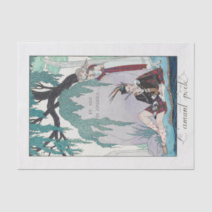 Mousseline George Barbier, Papier Tissu Art Déco