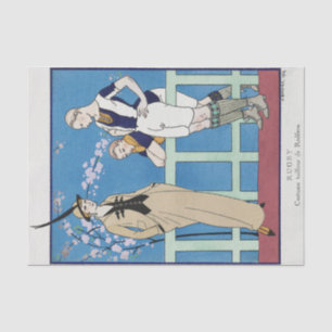 Mousseline George Barbier, Papier Tissu Art Déco