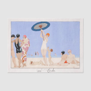 Mousseline George Barbier, Papier Tissu Art Déco