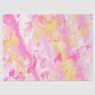Mousseline Grungy-Painted-Florals-10- Papier Tissu