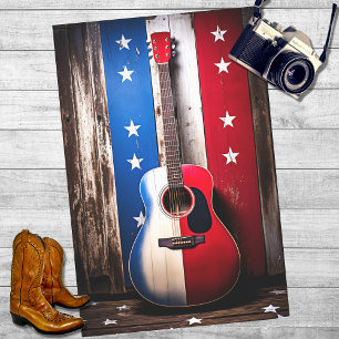 Mousseline Guitare patriotique 6 Papier de découpage
