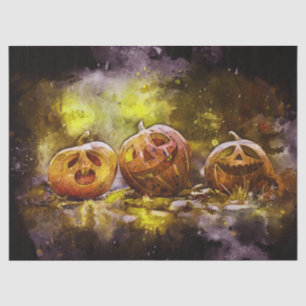 Mousseline Halloween Citrouilles amusants Découpage papier de