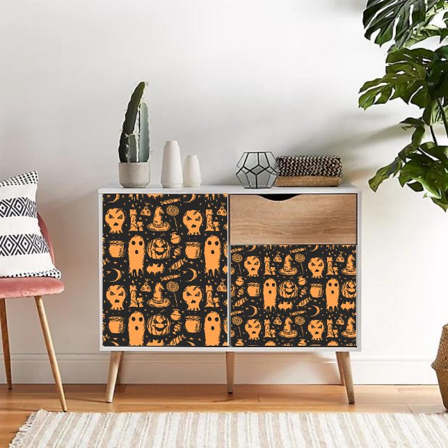 Mousseline Halloween gothique Découpage éphémère papier de ti (Créateur téléchargé)