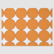 HALLOWEEN ORANGE GRAND CERCLE TISSUE PAPIER