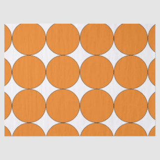 MOUSSELINE HALLOWEEN ORANGE GRAND CERCLE TISSUE PAPIER