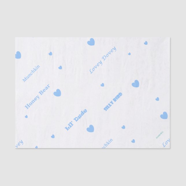 Mousseline HAMbyWG papier cadeau - bébé garçon (Recto)