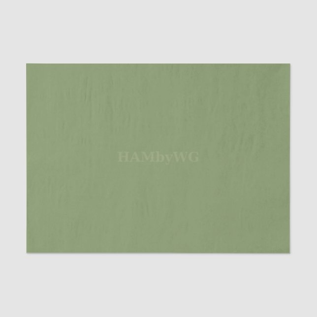 Mousseline HAMbyWG - Papier de tissus - Sage (Recto)