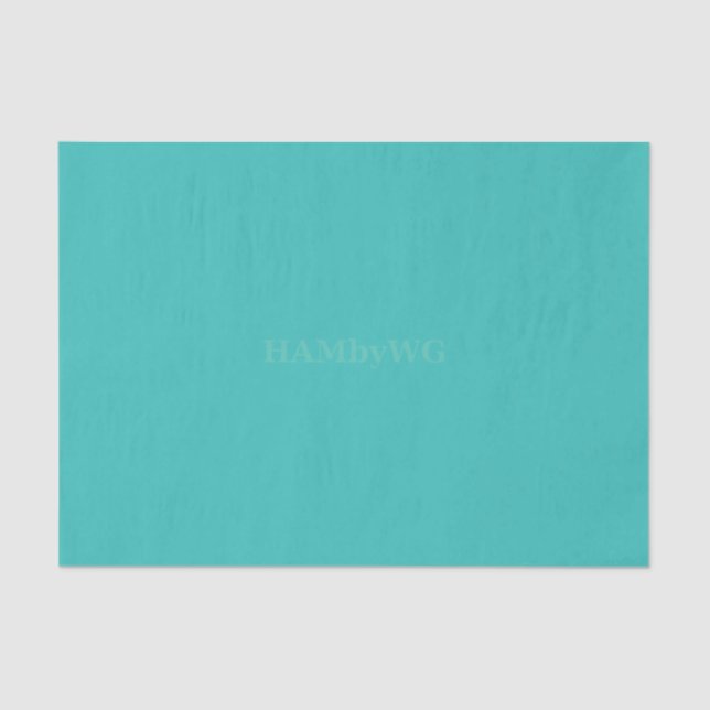 Mousseline HAMbyWG - Papier Tissu - Aqua (Recto)