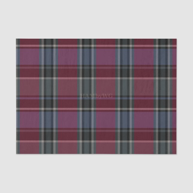 Mousseline HAMbyWG - Papier Tissu - Lit Maroon (Recto)