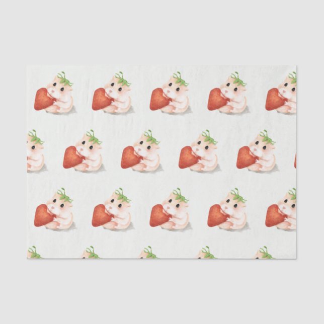 Mousseline HAMSTER EN Papier Tissus AVEC BROCHURE (Recto)