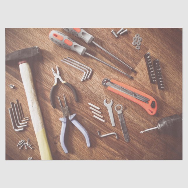 Mousseline handyman outils papier de tissu (Recto)