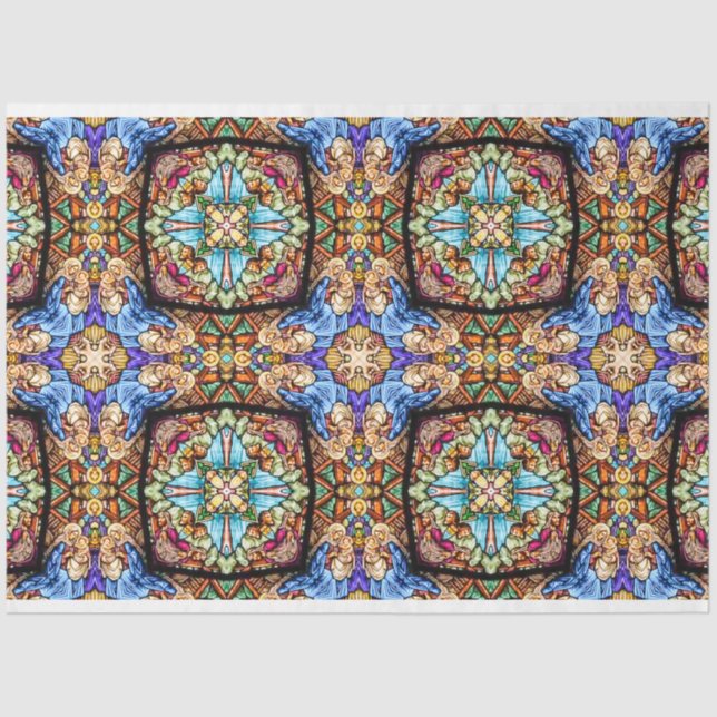 Mousseline Image de Noël pour papier de tissus (Recto)