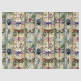 Mousseline Imaginaire Bugs Papier Tissu Dons d'insectes lunai