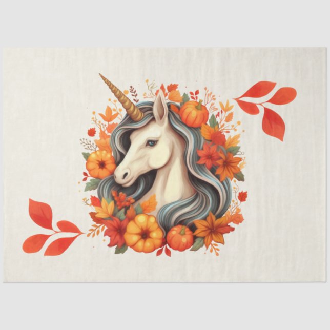 Mousseline Imaginaire D'Automne B Papier Tissu (Recto)