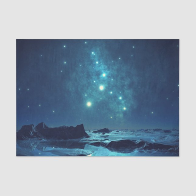 Mousseline Imaginaire Heavenly Night Decoupage Tissu Papier (Recto)