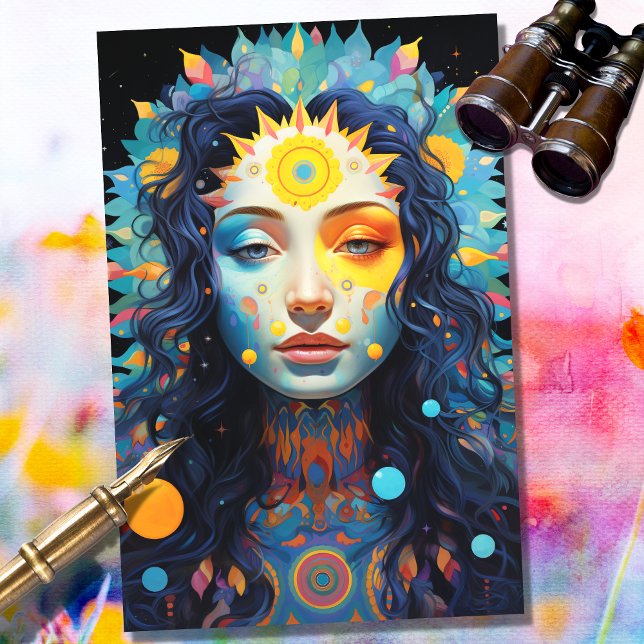 Mousseline Imaginaire Lune Fille 2 Découpage papier (Créateur téléchargé)