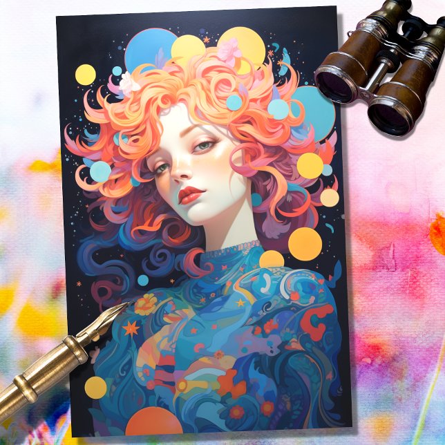 Mousseline Imaginaire Lune Fille 3 Découpage papier (Créateur téléchargé)