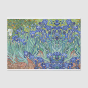 Mousseline irises van gogh Découpage fabrication papier
