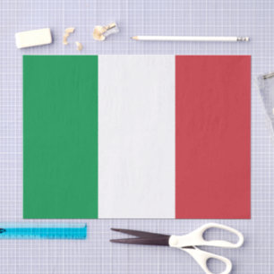 Mousseline Italie & Italie Drapeau papier tissu / décoration 