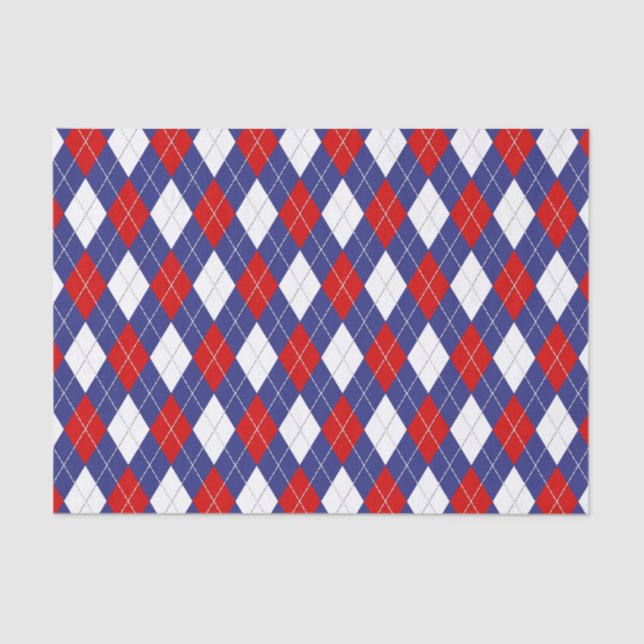 Mousseline Jacquard Bleu Rouge 2 TISSUS PAPIER EN CUIVRE (Recto)