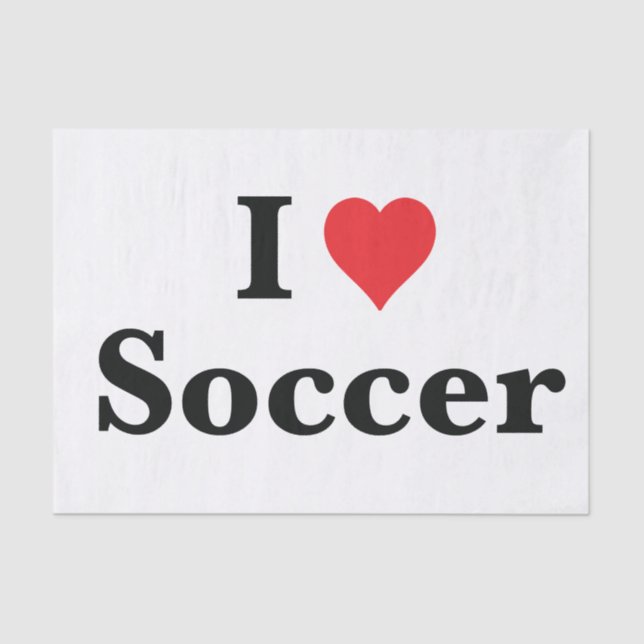 Mousseline J'adore le papier de fond de soccer (Recto)