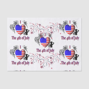 Mousseline J'ai le coeur du papier 4 juillet
