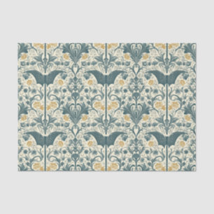 Mousseline Jardin gothique Papier de tissus - Flore foncé